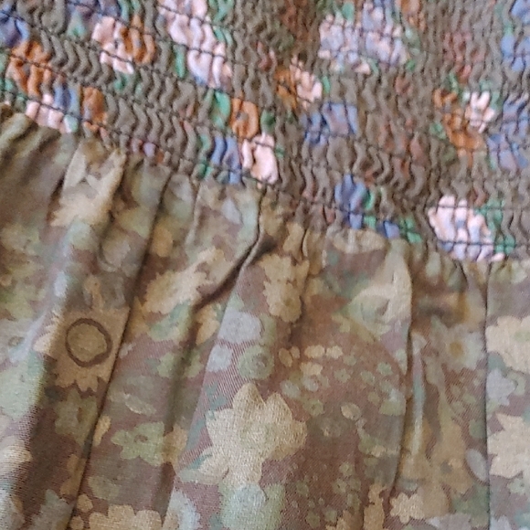 Joe Browns Floral Maxi Skirt in Olive and Lavender Sz UK 16/18 - Picture 10 of 12